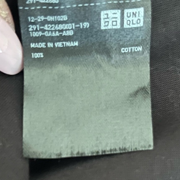 Uniqlo Women's Black Cap Sleeve Scoop Neck Swing Party Dress SZ L ✨Like New✨ - Picture 6 of 7